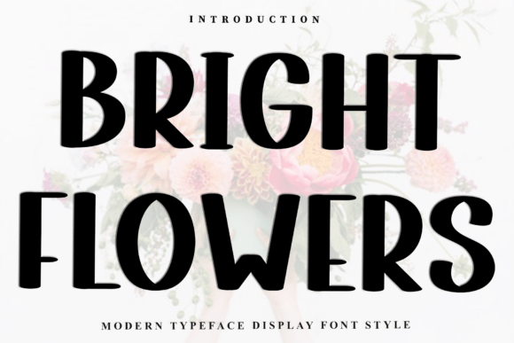 Bright Flowers: A Festive Display Font for Holiday Makers