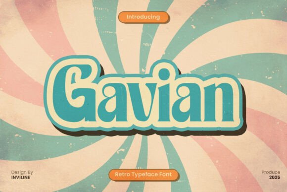Bringing Retro Charm to Life with Gavian Regular Typeface
