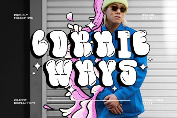 Cornie Ways: The Ultimate 3D Bubble Display Font