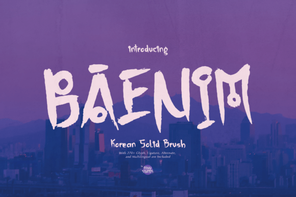 Designing Bold Identities with Baenim Typeface
