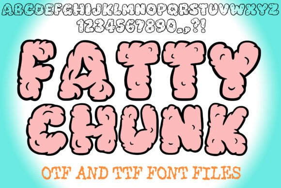 Fatty Chunk: The Squishy Display Font for Bold Branding