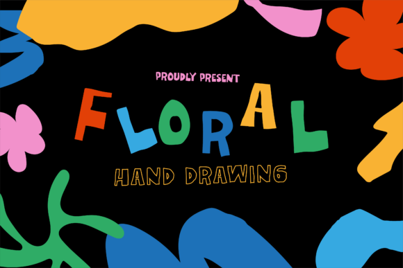 Floral Handdrawing: A Playful Display Font for Branding