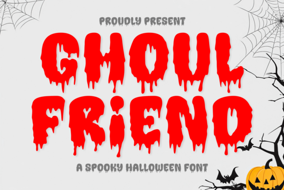 Ghoul Friend: A Spooky Display Font for Halloween Branding