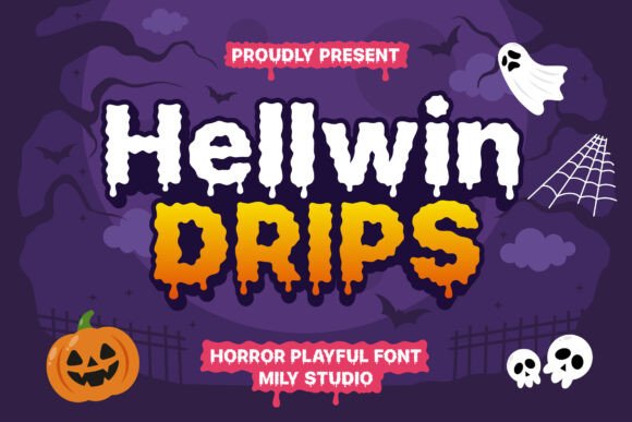 Hellwin Drips: The Ultimate Display Font for Spooky Campaigns