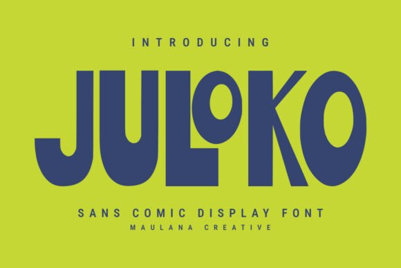 Juloko: A Bold Display Font for Modern Web Design