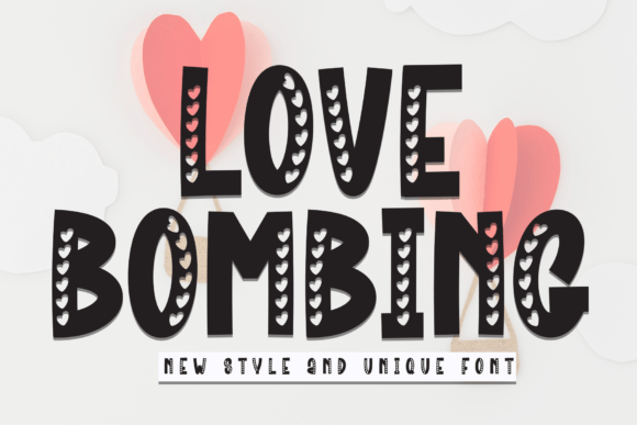 Love Bombing: A Playful Display Font for Modern Editorial Design