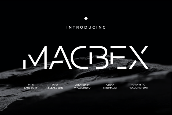 Macbex: A Futuristic Display Font for Modern Crafters