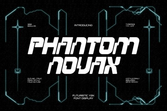Phantomnovax Regular: A Futuristic Display Font for Web Design