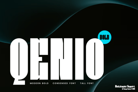 Qenio: A Bold Display Typeface for Modern Editorial Design