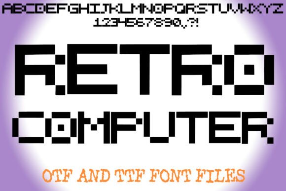 Retro Computer: A Pixelated Display Font for Modern Editorial Design