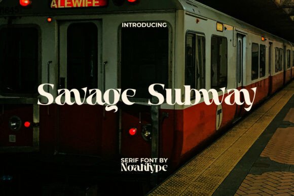 Savage Subway: A Bold Serif Font for Business Branding