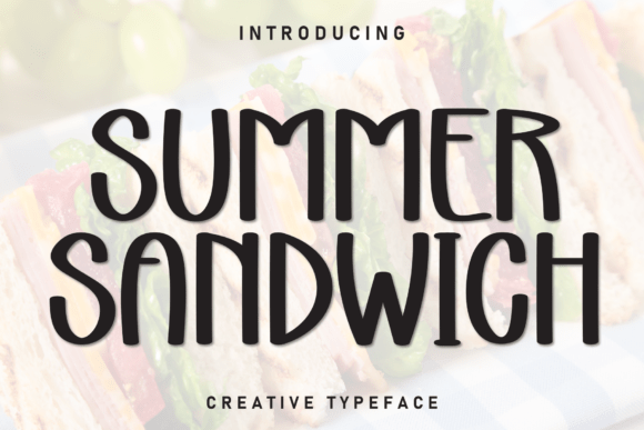 Summer Sandwich: A Neat Display Font for Editorial Design