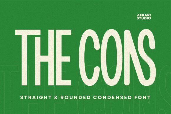 The Cons: A Bold Display Font for Small Business Branding