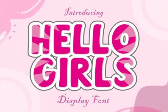 Using Hellogirls Regular for Cheerful Brand Identity